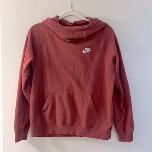 Light Maroon Nike Hoodie. Size: Small